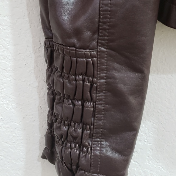 Guess Brown leather jacket - Picture 4 of 5